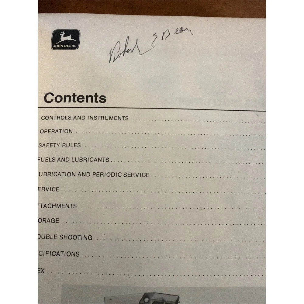 John Deere 644-A Loader OM-T41431 Issue D3 Operator's Manual